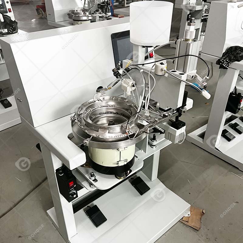 Fabric Automatic Pearl Bead Punching Nail Riveting Sewing Attach Fix Setting Machine for Tool and Clothes