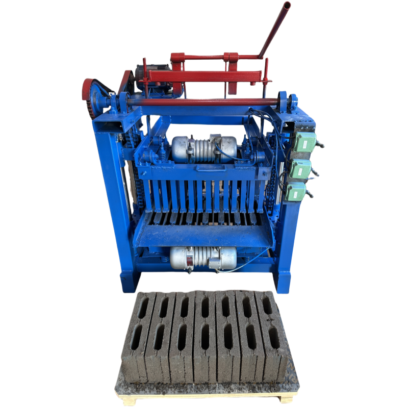 Export Customized KM4-35 Semi-automatic Non Burning Cement Block One-time Molding Brick Making Machine