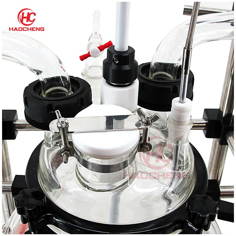 50l Auto Lifting Crystallization Puricication Jacketed Glass Reactor