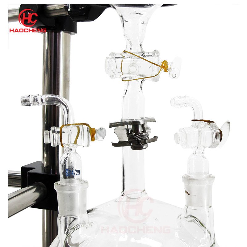 50l Auto Lifting Crystallization Puricication Jacketed Glass Reactor