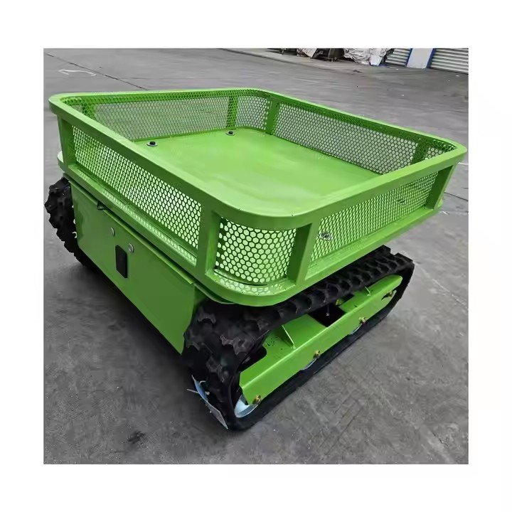 Small Electric Crawler Remote Control Orchard Picking Transport Vehicle