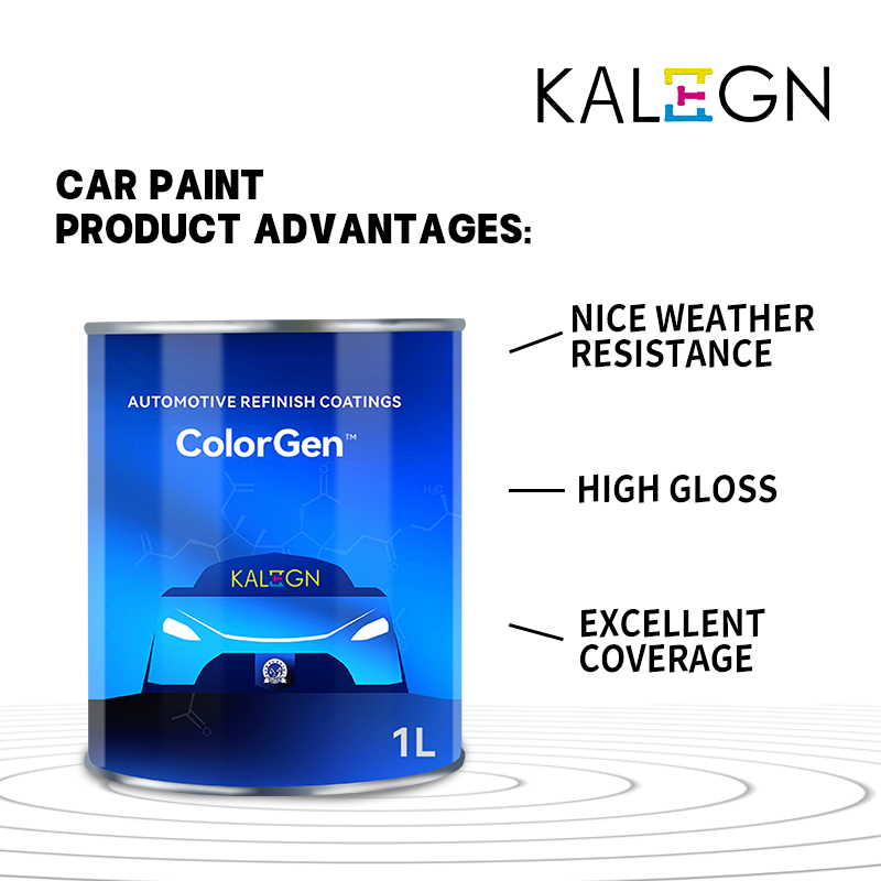 Blue 2K Auto Refinish Repair Coating OEM Color Acrylic Car Body Spray Paint Two-Component Finished Paint in Liquid Appearance