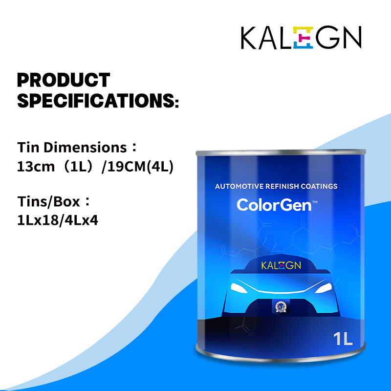 Blue 2K Auto Refinish Repair Coating OEM Color Acrylic Car Body Spray Paint Two-Component Finished Paint in Liquid Appearance
