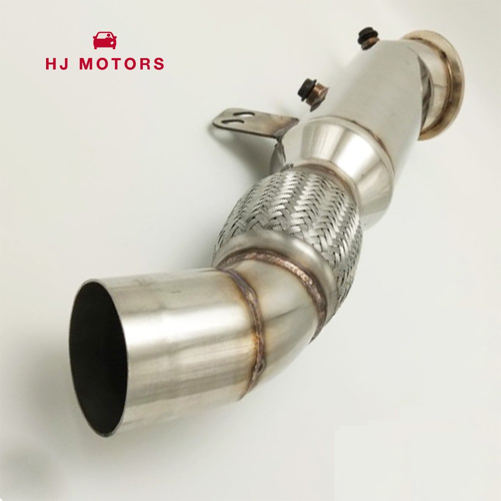 4.5" SS Turbo Stainless Steel Downpipe for BMW B58 M240i 340i 440i 540i 740i F&G Series 2016~2019 3.0T B58 Downpipe