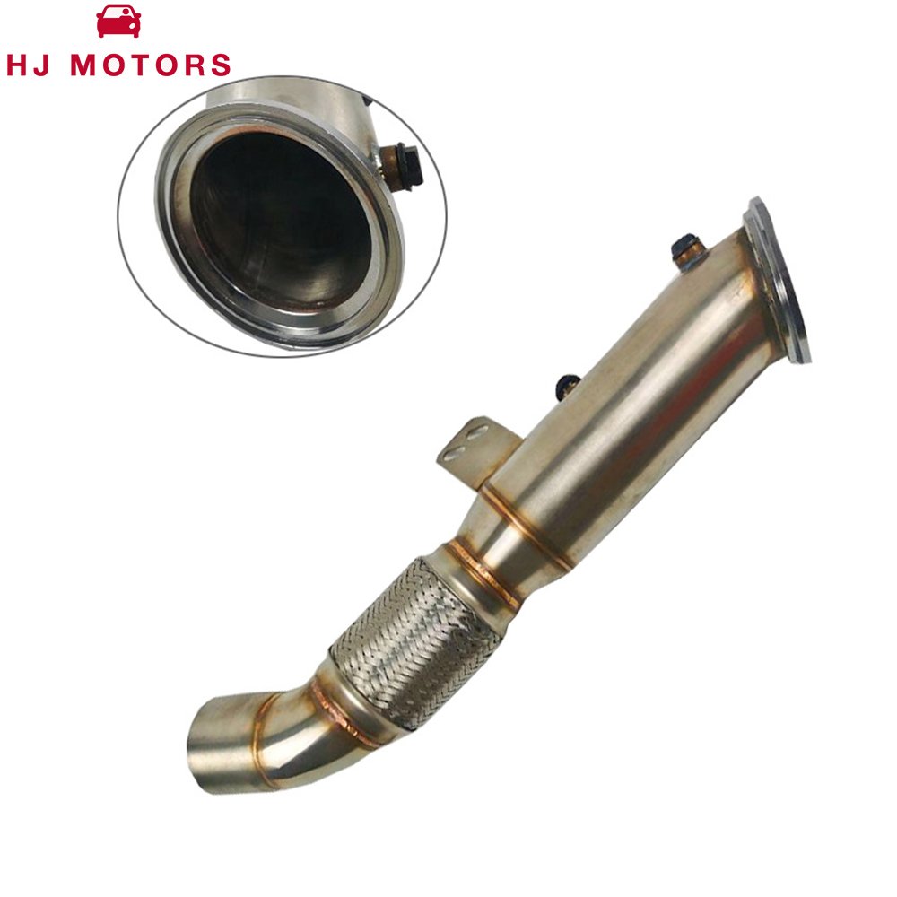 4.5" SS Turbo Stainless Steel Downpipe for BMW B58 M240i 340i 440i 540i 740i F&G Series 2016~2019 3.0T B58 Downpipe