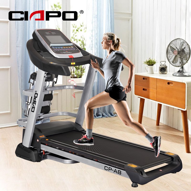 Factory Wholesale Fitness 4HP AC Electric Treadmill Household Electric Large Screen Treadmill