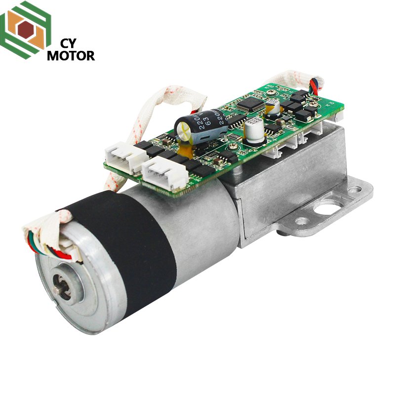 36mm Brushless DC Worm Gear Box Motor Flat Gearbox for Auto Window Lift Robots Joints 36V