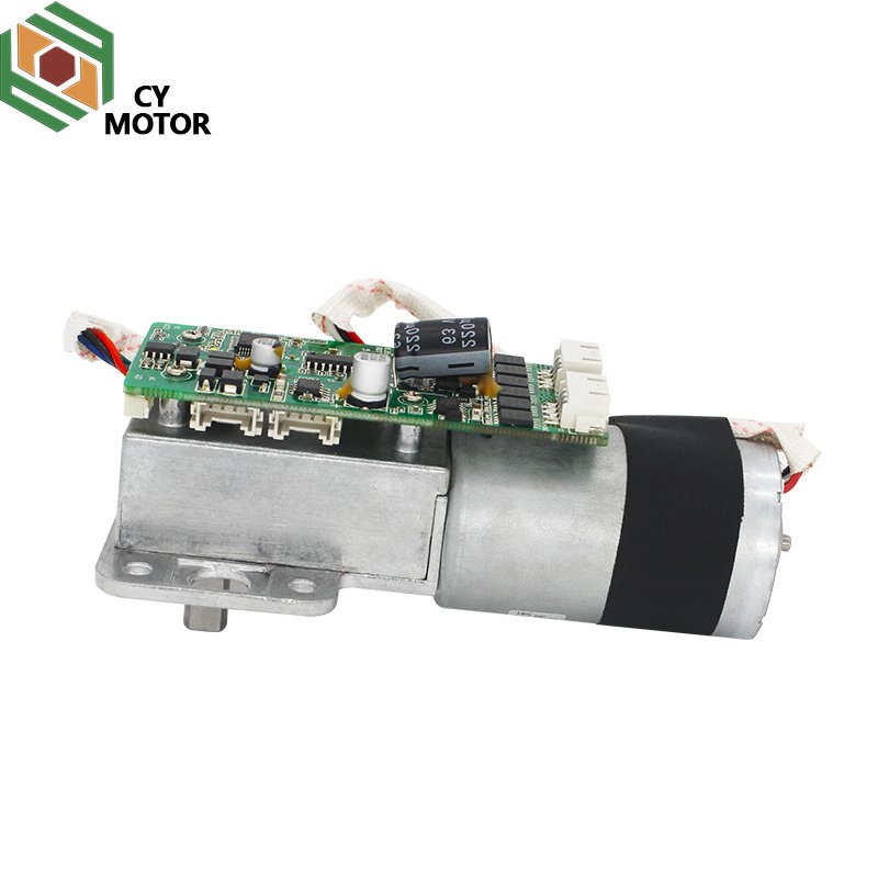 36mm Brushless DC Worm Gear Box Motor Flat Gearbox for Auto Window Lift Robots Joints 36V