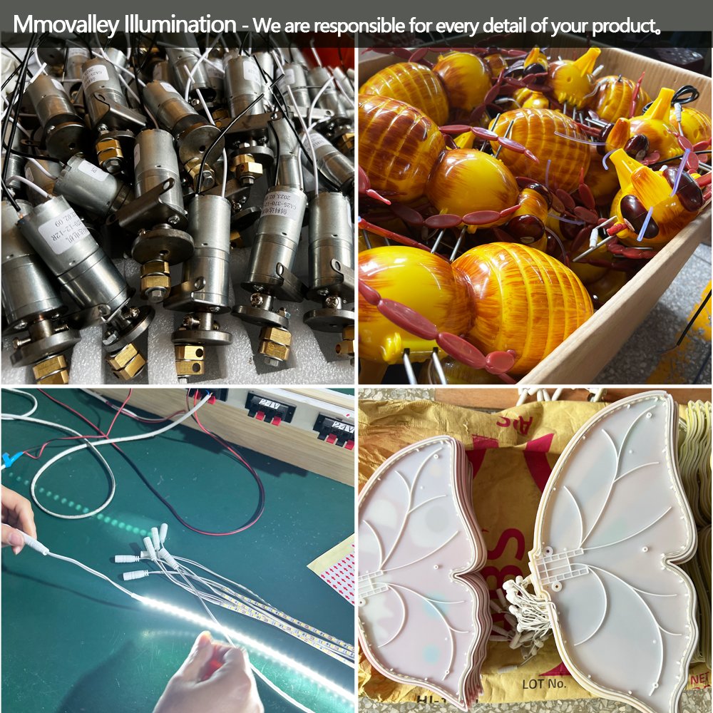 Momovalley Best Seller 12V 64Cm Waterproof Led Lights Emitting Butterfly Decorations Garden Christmas for Displays