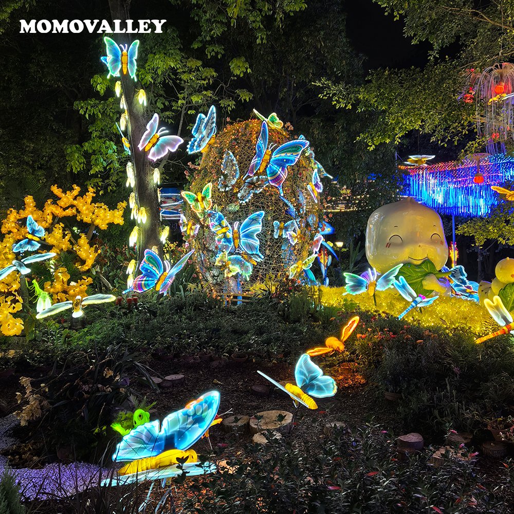 Momovalley Best Seller 12V 64Cm Waterproof Led Lights Emitting Butterfly Decorations Garden Christmas for Displays