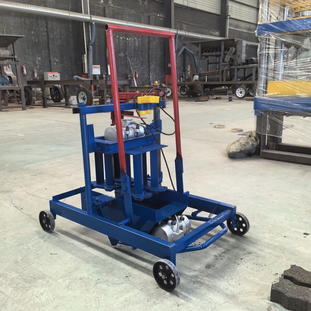 2-45 Manual Semi-automatic Interlocking Hours Smart Paver Hollow Cement Concrete Block Machine 200 1-2 People