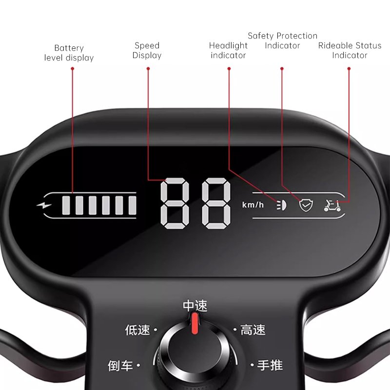 Electric Shopping Cart for Old People 10 Inches Big Inflatable Wheels Electric Scooter With Auto Hold Function