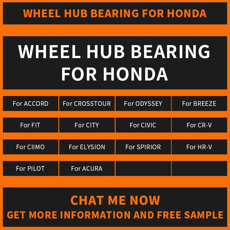 42200SAAA51 Wholesale Price Front Rear Wheel Hub Bearing for HONDA 16-20 CIVIC INSIGHT 42200-SAA-A51