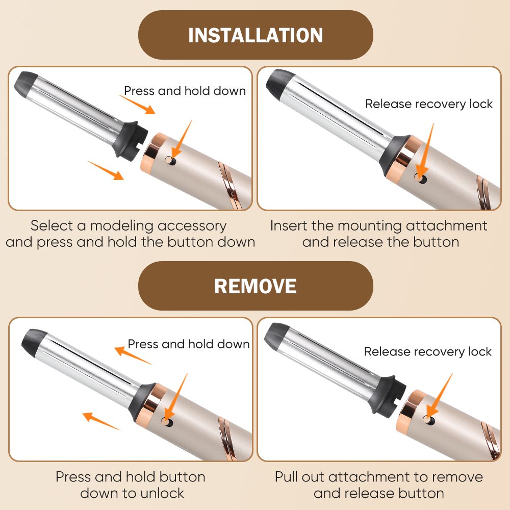 7 in 1 Hot Air Brush Metal Blow Drier 110000 Rpm Multi Styler Brushless Foldable High Speed Hair Dryer Rotating Brush