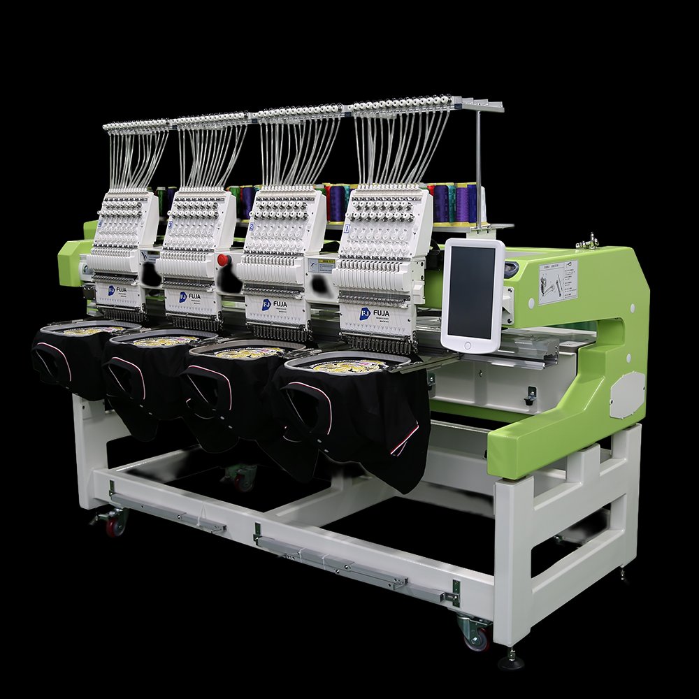 FUJA Digital High Efficiency 4 Heads Computerized Embroidery Machine for Factory