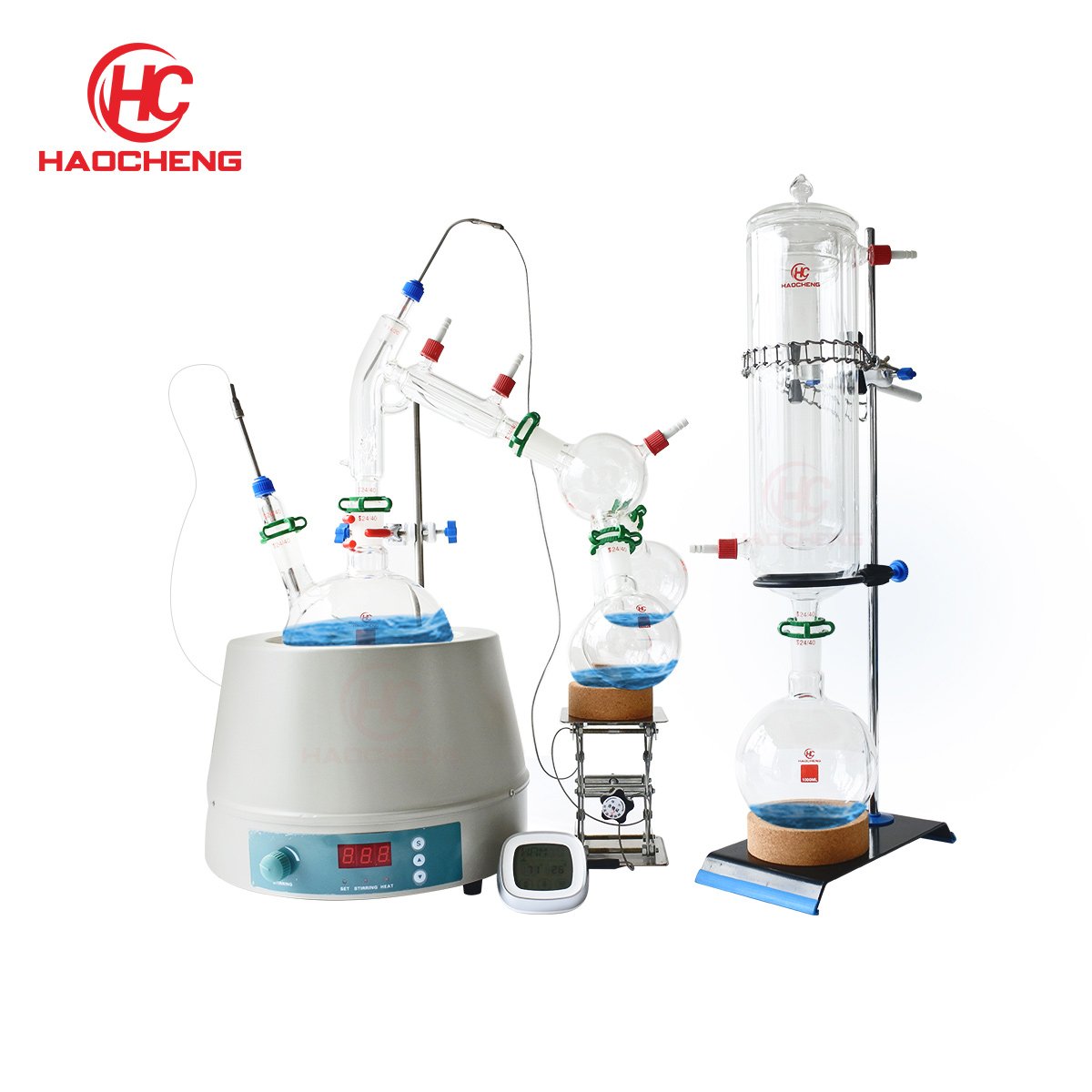 2L Laboratory Short Path Distillation Apparatus Set With Cold Trap
