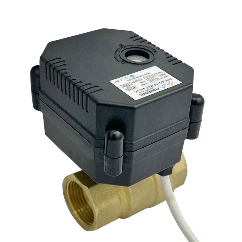 DC Motor Electric Actuator Operated Normally Open Closed Dn15 1/2" Dn20 3/4 Inch 12v Stainless Steel 304 Brass Pvc Ball Valve