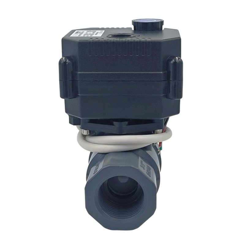 DC Motor Electric Actuator Operated Normally Open Closed Dn15 1/2" Dn20 3/4 Inch 12v Stainless Steel 304 Brass Pvc Ball Valve