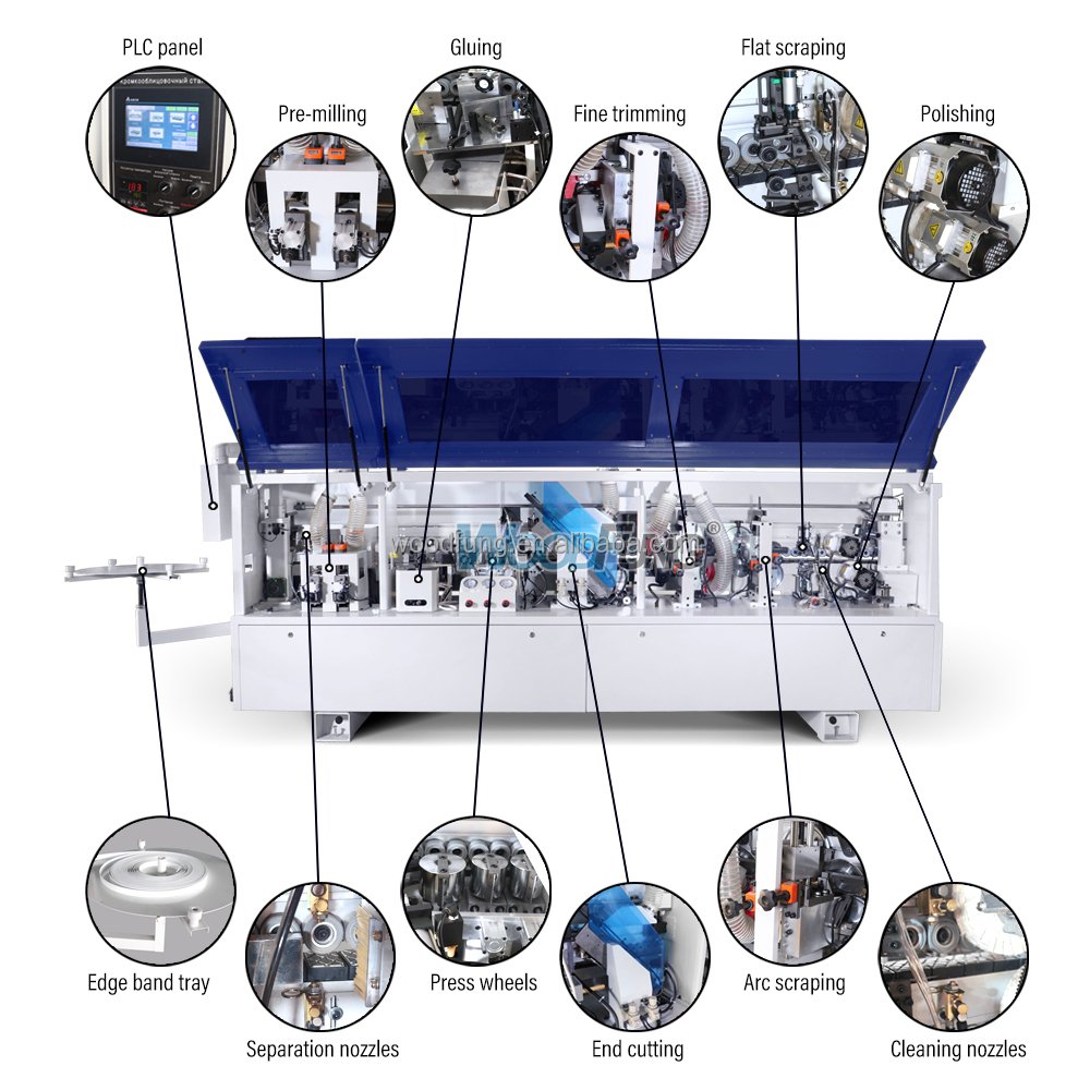Woodworking Machine Pre Milling Fully Automatic Industrial Edge Bander Edge Banding Machine MY12