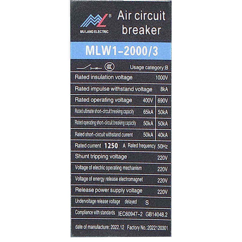 3P/4P Mccb ACB/MCCB Universal Breaker Auto Circuit Breaker Automatic / Manual 200A-6300A Control Breaker 1 Amp Dc