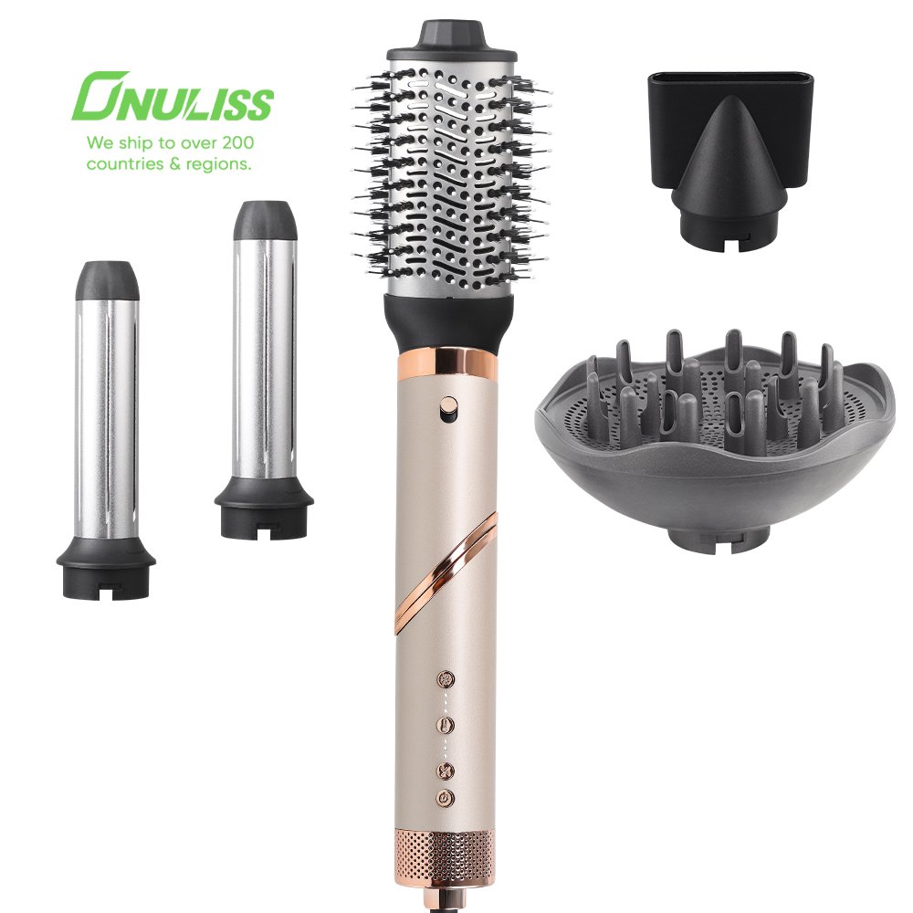 Portable Multi Function Hair Curler Private Label Wet High Speed 220V Hair Straightener Comb Blow Dryer