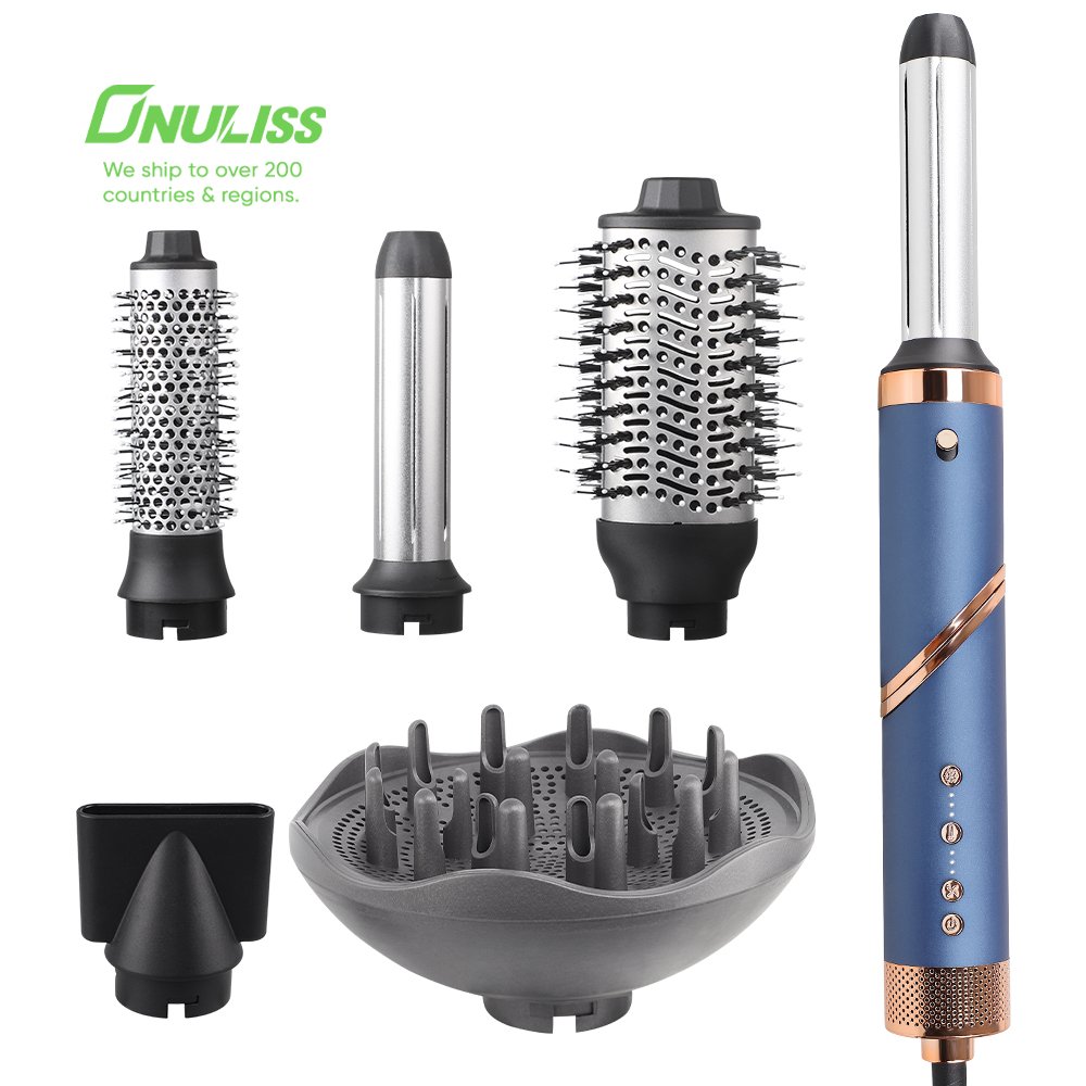 Portable Multi Function Hair Curler Private Label Wet High Speed 220V Hair Straightener Comb Blow Dryer