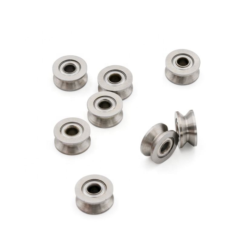 V groove Track Roller Bearing V623 Zz v groove Pulley 3x12x4mm Ball Bearing Pulley Wheel for Guide Rail