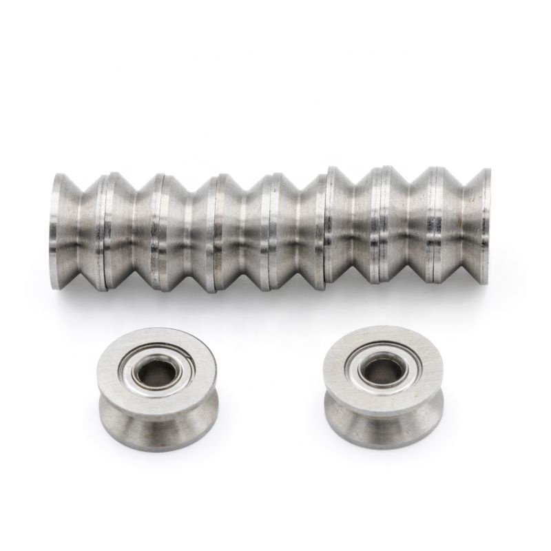 V groove Track Roller Bearing V623 Zz v groove Pulley 3x12x4mm Ball Bearing Pulley Wheel for Guide Rail