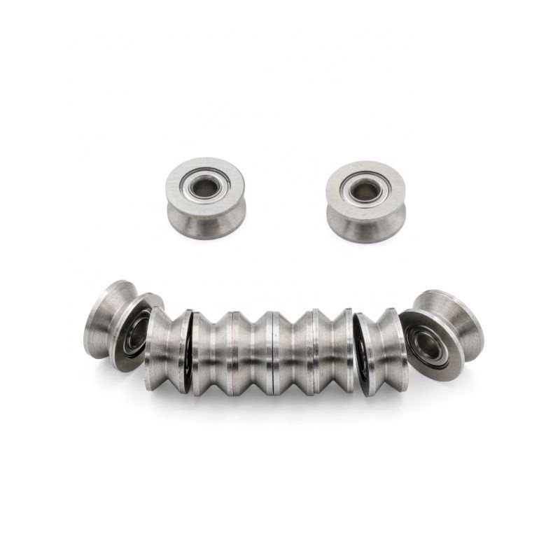 V groove Track Roller Bearing V623 Zz v groove Pulley 3x12x4mm Ball Bearing Pulley Wheel for Guide Rail