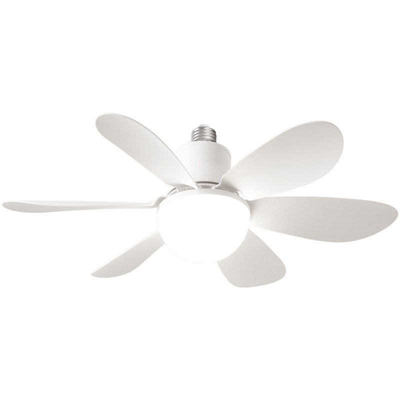 E27 Modern Kid 16 Inch LED Ceiling Fan Flower Shape Remote Control for Living Room Bedroom Decorative Fan Lamp for Bathroom Use