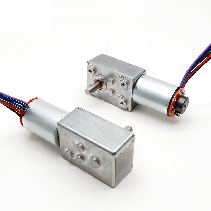 12v Dc Worm Gear Motor Encoder 6rpm High Torque Motor 24v Dc Worm Gear Motor