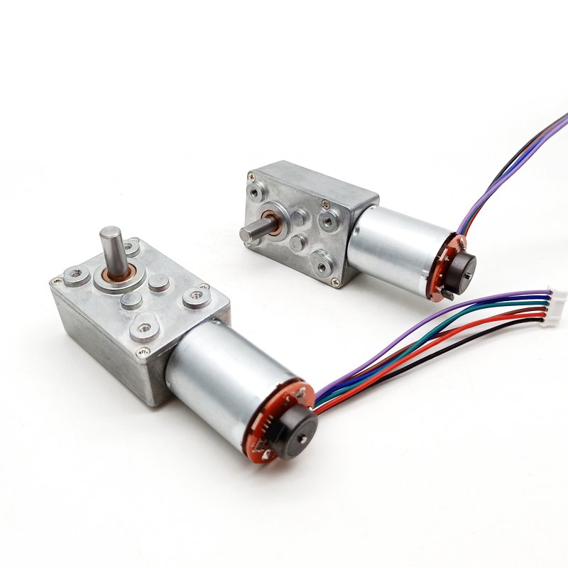 12v Dc Worm Gear Motor Encoder 6rpm High Torque Motor 24v Dc Worm Gear Motor