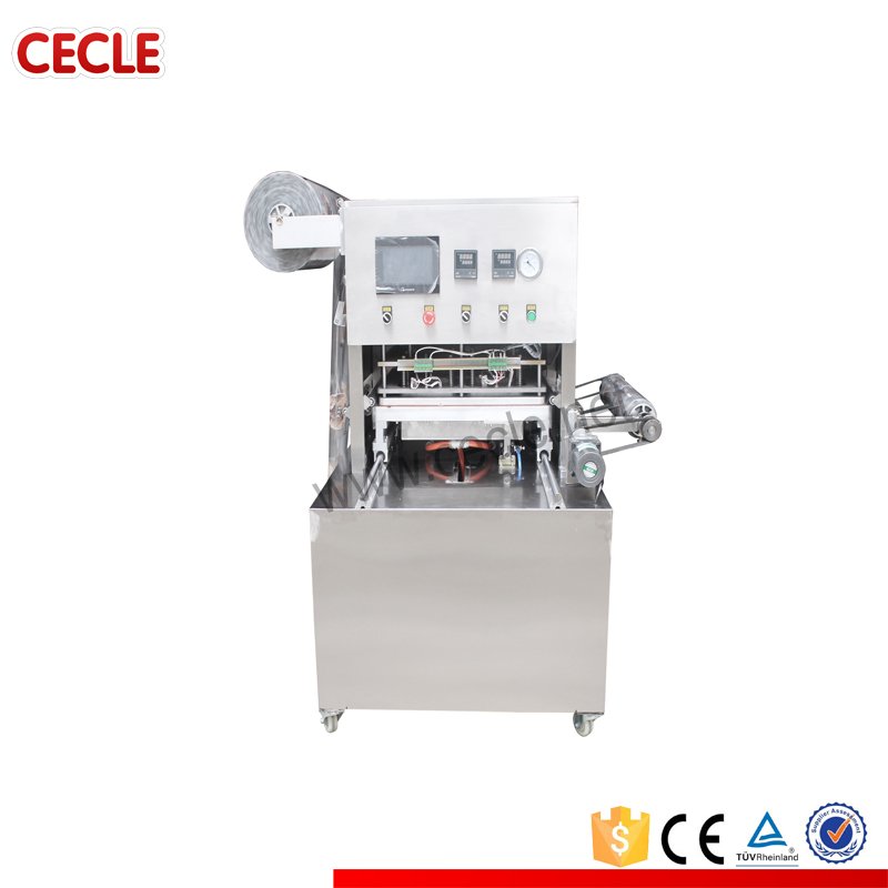 Electric Semi-Automatic Tray Sealer for Meat Products Fastfood Beverages & Commodities with Core Components-Bearings Gears