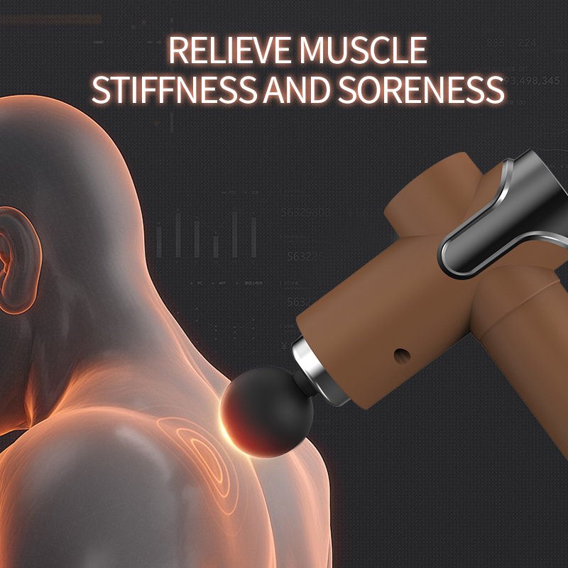 Professional Grade Multifunctional Deep Muscle Relaxation Handheld Fascia Gun New Silent Cordless Electric Massage Fitness