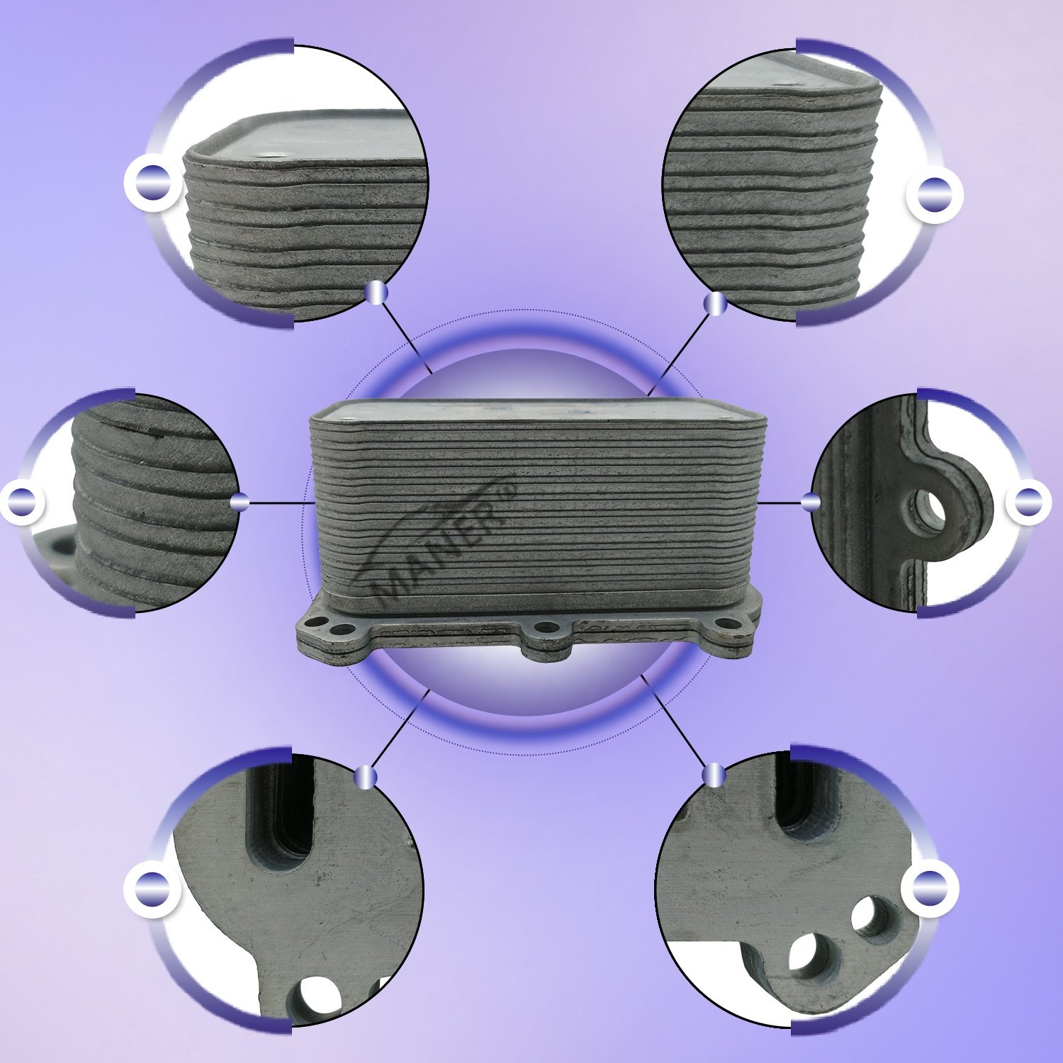 MANER 2741880200 Auto Engine Parts Lubrication System Cooling System Oil Cooler for Mercedes Benz for W205 A205 C205 M 274.920