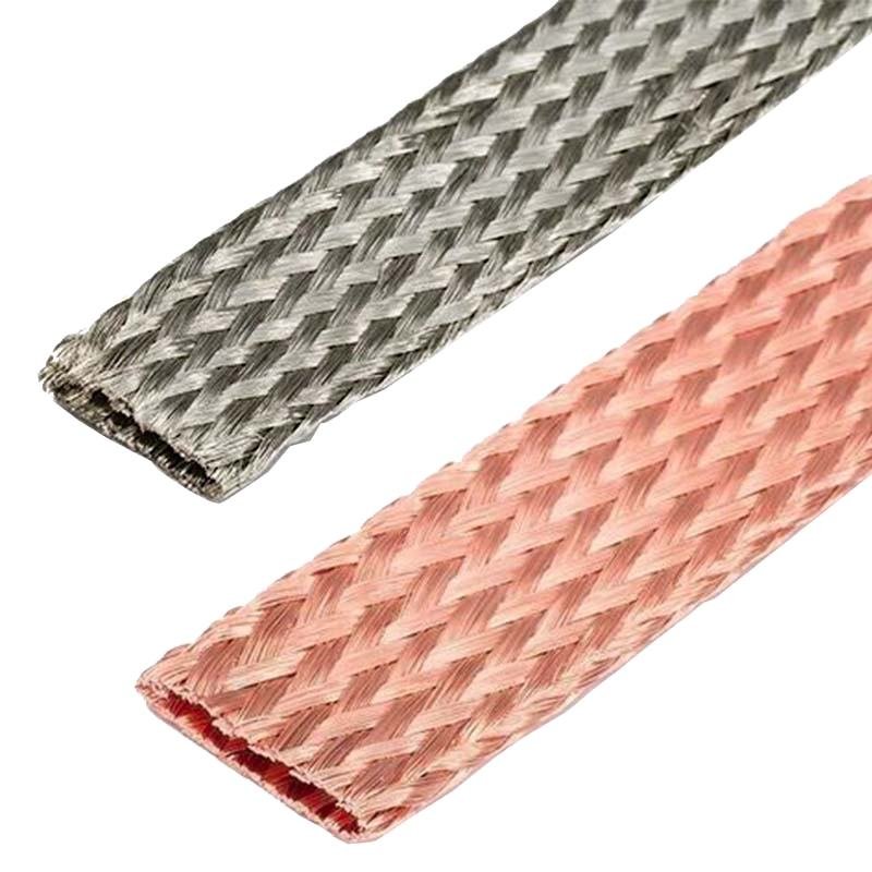 EMI Shielding Sleeves Components Protection Auto Motor Tinned Copper Braided Sleeving