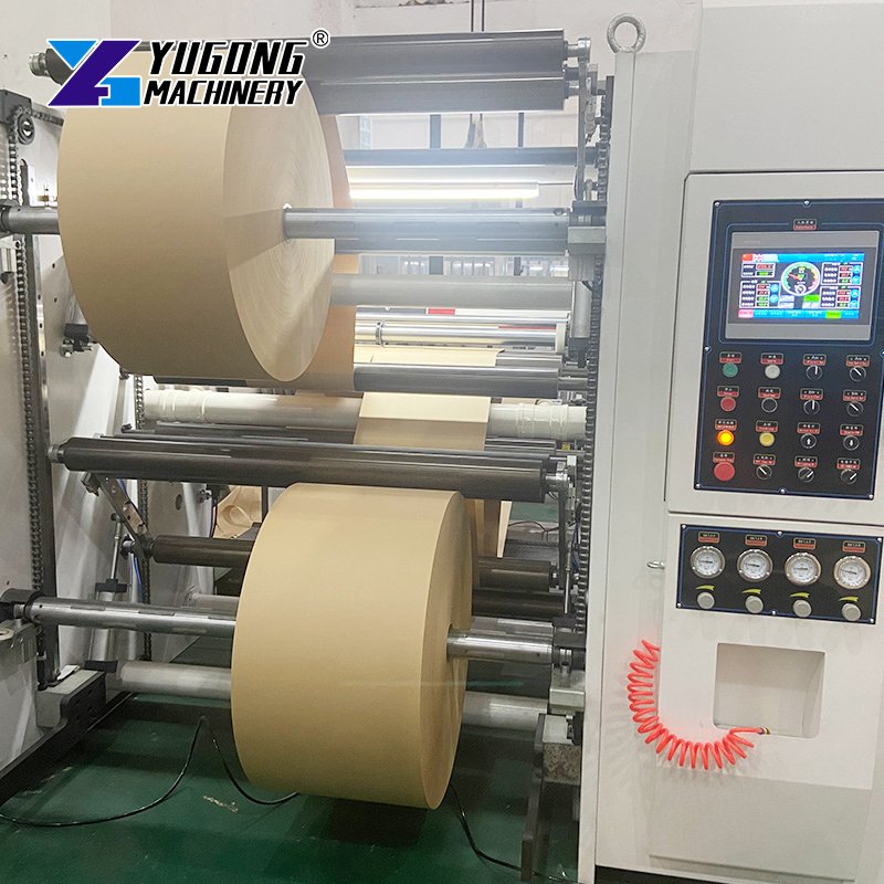 Aluminum Foil Slitter Rewinder Plc Control Slitting Machine