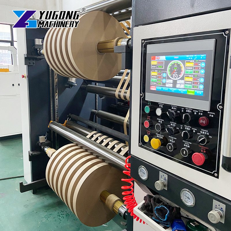 Aluminum Foil Slitter Rewinder Plc Control Slitting Machine