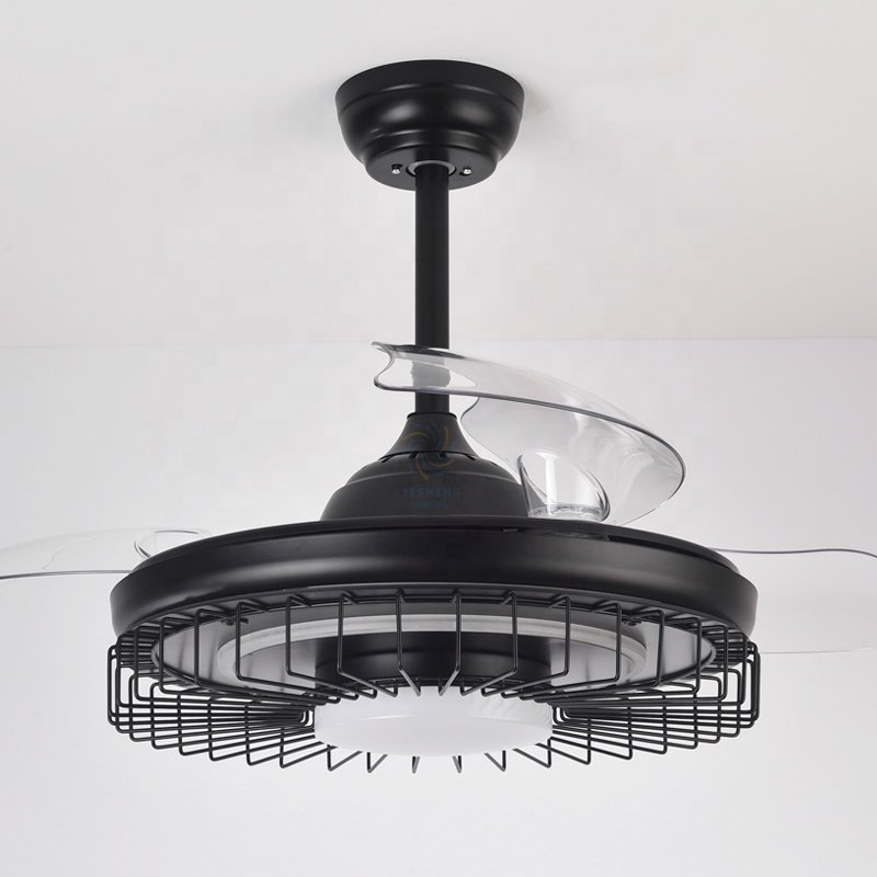 Y263 New 42-Inch Wave Shaped LED Light Invisible Bladeless Fan Remote Control DC Motor Ceiling Mount Installation for Bedroom