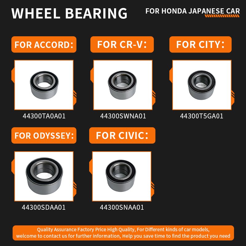 Hot Auto Front Wheel Hub Bearing 44300TLAA51 Wheel Bearing and Hub Assembly 44300-TLA-A51 for honda CR-V