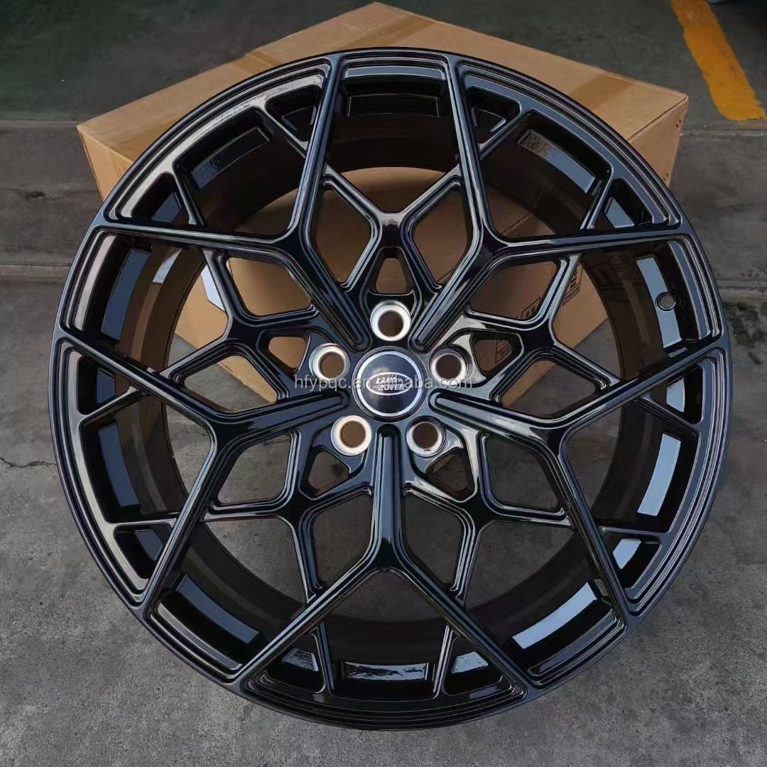 Customized Multi-spoke 18 19 20 21 22 Inch 5 Hole 5x112 5x114.3 5x120 OEM/OD Aluminum Alloy Forged Passenger Black Rims for Cars