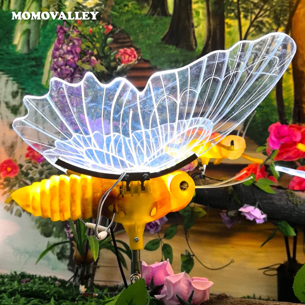 2025 New 40cm White Outdoor Butterfly LED Light Midsummer Christmas and Halloween Decoration Motif Light for Park Landscapes