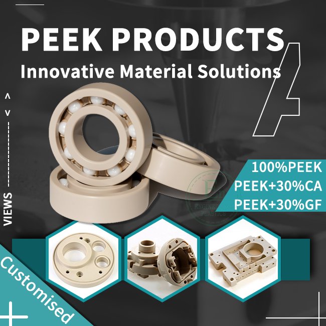 Precision Cnc Machine Parts Made PEEK Bearings Automotive Bearings For Reliable And Smooth Rotational Motion