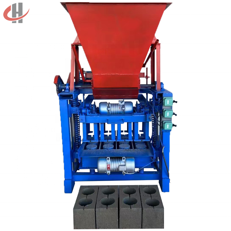 Mixing Conveying Brick Making Line Semi-Automatic Cement Brick Making Machine With Hopper