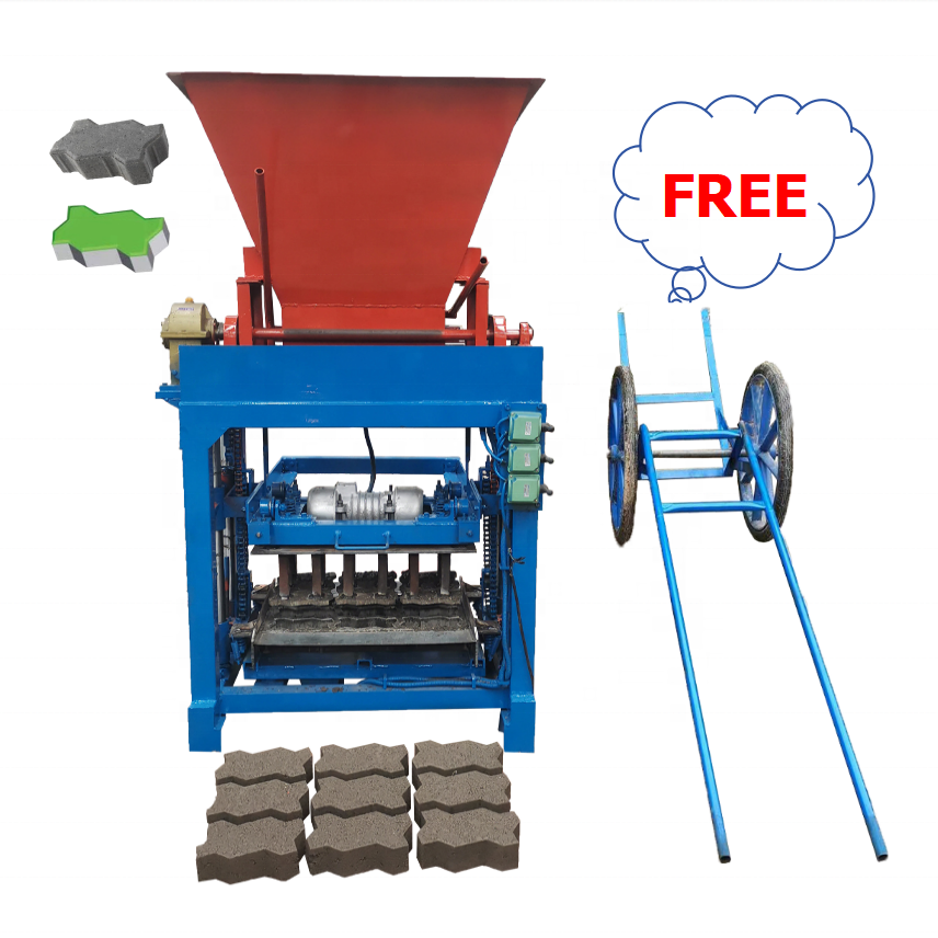 Mixing Conveying Brick Making Line Semi-Automatic Cement Brick Making Machine With Hopper