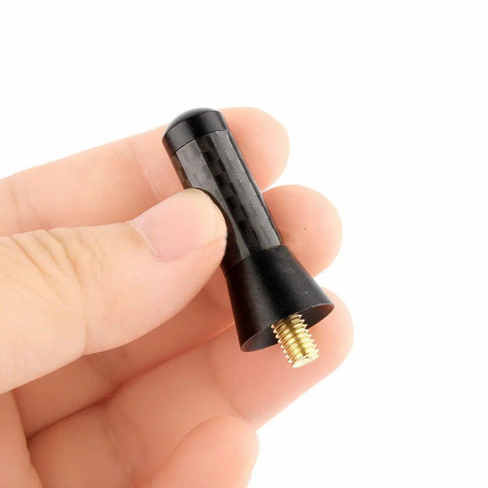 3.5CM Universal Car Carbon Fiber Short Antenna Black Auto Roof Radio Aerial Mini Fm Antenna Mini Cooper Automobiles Car Antenna