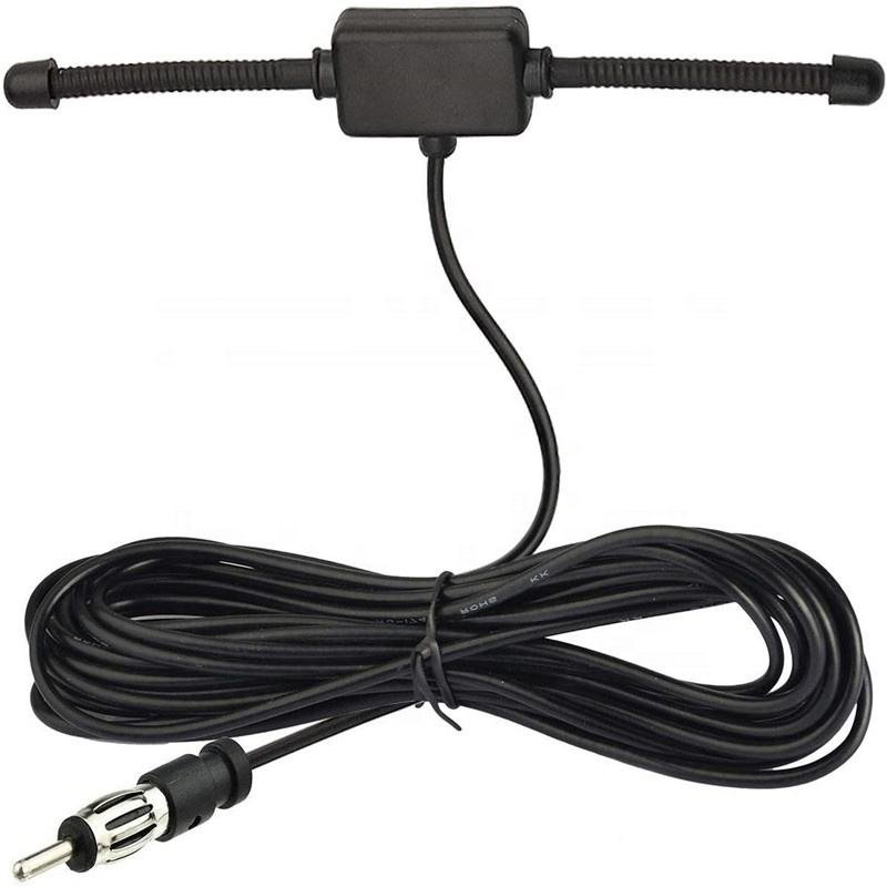 433mhz Car Aerial Stereo AM FM Dipole DIN Adapter Hidden Adhesive Mount AM FM Radio Antenna for Vehicle Car Truck SUV Radio