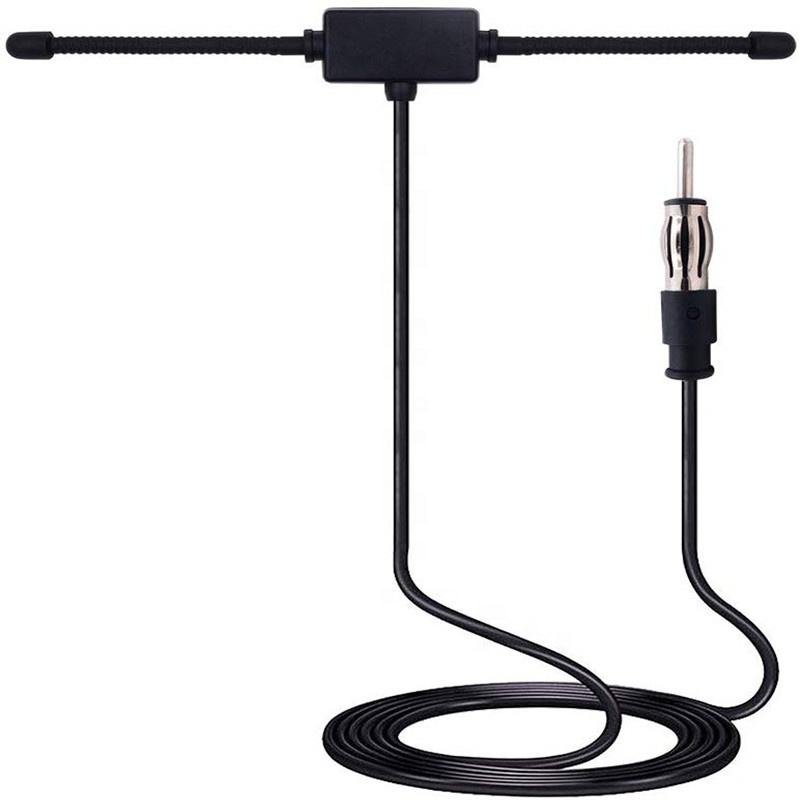 433mhz Car Aerial Stereo AM FM Dipole DIN Adapter Hidden Adhesive Mount AM FM Radio Antenna for Vehicle Car Truck SUV Radio