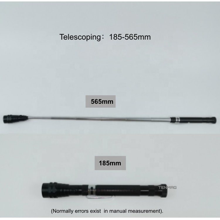 Strong Car Maintenance Lighting Antenna Inspection LED Magnetic Pickup 4LB 5LB Magnetic Telescopic Flashlight Pickup Tool
