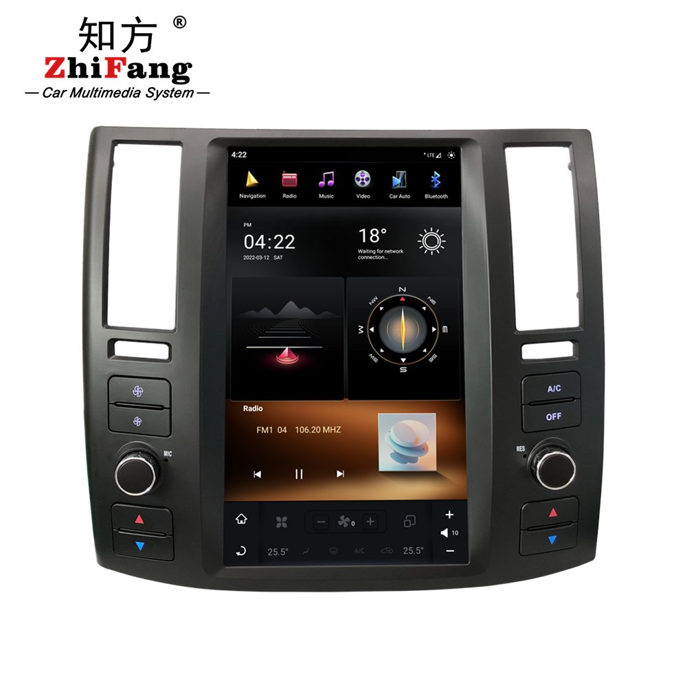 Android 11.0 Tesla Screen Car Radio DVD Player GPS Navigation for Infiniti FX35 FX45 FX25 2004 2005 2006 2008